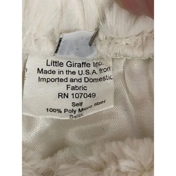 Little Giraffe 2 Piece Baby Luxe Fur Zipper Hoodie Jacket w/ Ears & Pants 12M - Picture 8 of 13